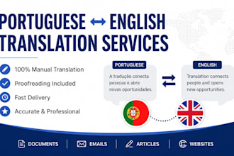 translate portuguese to english and english to portuguese