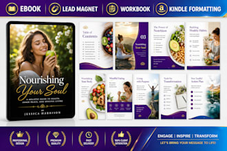 design a professional ebook, workbook, PDF lead magnet, and digital design
