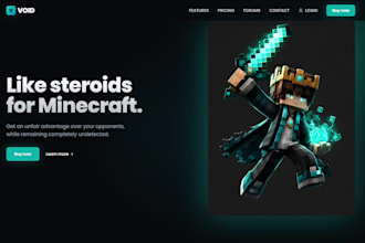 create a professional minecraft server store and website