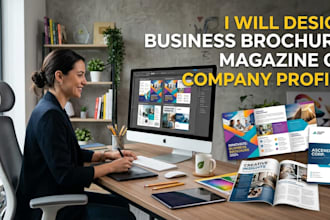 design business brochure, magazine or company profile