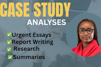 conduct in depth case study research and analysis