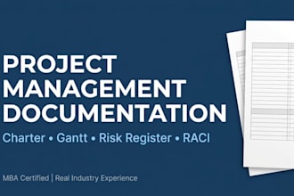 create pmp style project management plans, charter, and tools
