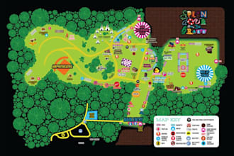 design custom festival maps with stages vendors routes and attractions