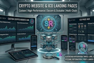 build a crypto website or ico landing page