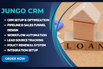 setup jungo CRM for mortgage businesses