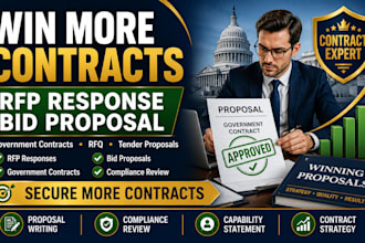 rfp rfq response bid proposal govt contract proposal tender proposal review samg