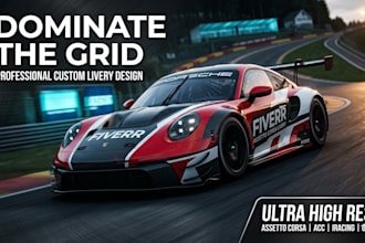 create custom assetto corsa livery, sim racing car livery design