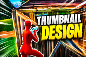 design a thumbnail for gaming youtubers or streamers