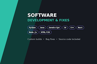 fix, or build software in any programming language