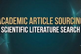 do scientific research for your projects