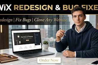 redesign your wix website, fix bugs, and clone any existing site