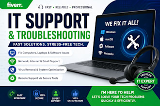 fix your computer, IT issues, and provide remote tech support
