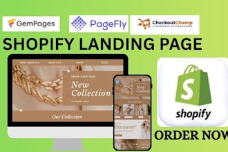design shopify product landing page using pagefly gempages replo shogun