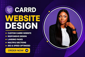 carrd website design, carrd website redesign, carrd landing page, carrd website