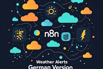 set up an n8n weather alert workflow that uses telegram