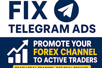 fix telegram ads and promote your forex channel to active traders