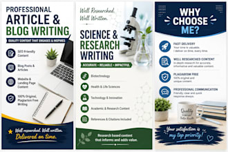 write professional research content