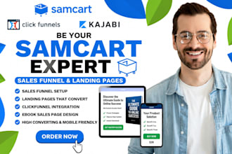 be your samcart expert sales funnel landing pages clickfunnel ebook sales page