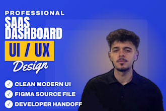 design saas dashboard UI UX for your web app in figma