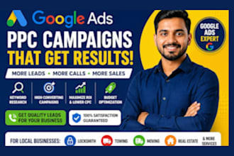 setup and manage google ads PPC campaigns for locksmith and local service