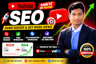 rank your youtube videos with SEO, keywords and optimization