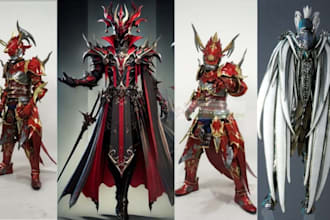 create cutom cosplay creation eva foam wearable armor game anime armor prop desi