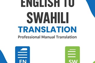 translate english to swahili and swahili to english