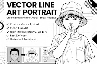 design clean vector graphics for print and web