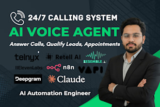 build ai voice agent for inbound, outbound calling, lead generation booking