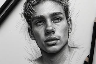 create stunning charcoal pencil sketches and portraits