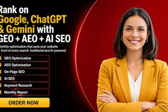 do GEO, aeo, on page and ai SEO optimization to rank in chatgpt and google
