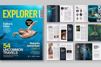 design editable retail product catalog and summer sales marketing materials