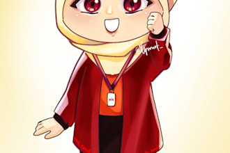 do hijabi cute chibi
