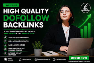 build high quality dofollow backlinks to your website