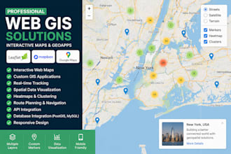 create web gis map interactive map and app with leaflet mapbox gi js google maps