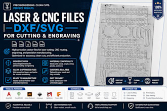 image to dxf, svg file for cnc laser cutting, engraving