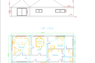 draw 2d floor plans for council approval in south africa