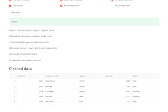 automate excel CSV data cleaning and reporting with python
