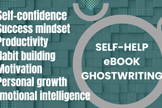 ghostwrite self help personal development, motivational ebooks