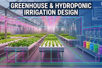 greenhouse irrigation system design hydroponic piping cad