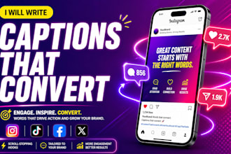 write persuasive social media captions and content for your brand