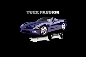 create unique car logo for auto shop , garage, or car brand