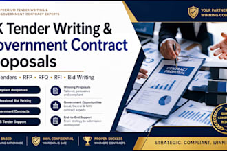 write UK tender, nhs tender and government contract bids