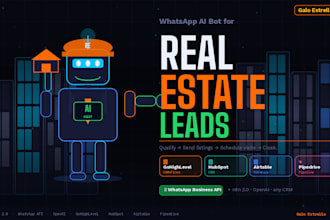 build whatsapp ai bot for real estate leads using n8n and ghl or any CRM
