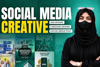 do social media post, facebook ad creative, ad image, instagram post, ads design
