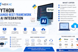 build python django drf apis and integrate ai features