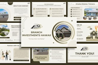 design real estate investor pitch deck, development and property presentations