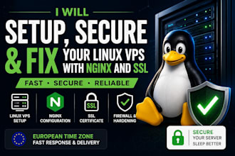 setup, secure and fix your linux vps with nginx and SSL