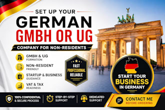 help you set up a german gmbh or ug company for non residents