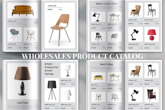 design b2b product catalog brochure catalogue for wholesale distributor supplier